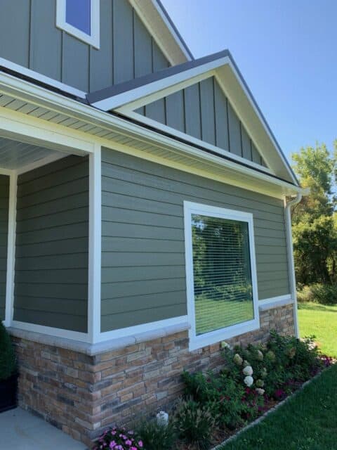 Wood Engineered Siding on Home